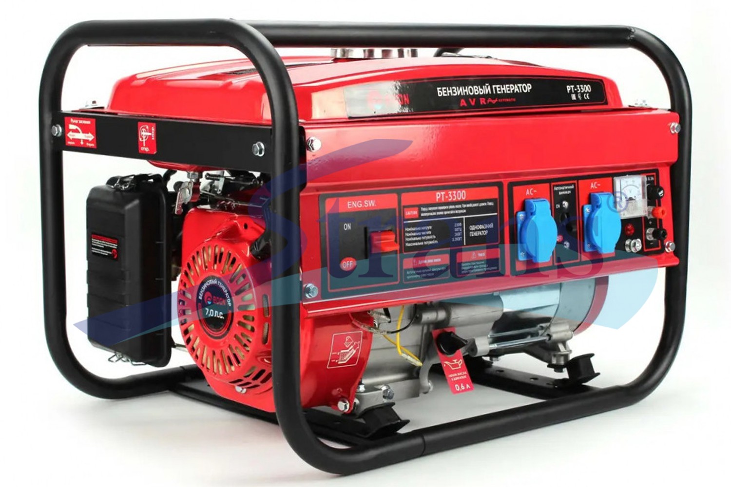 Gasoline Generator Edon Pt-3300 220V 3.0/3.3Kw Single-Phase Manual